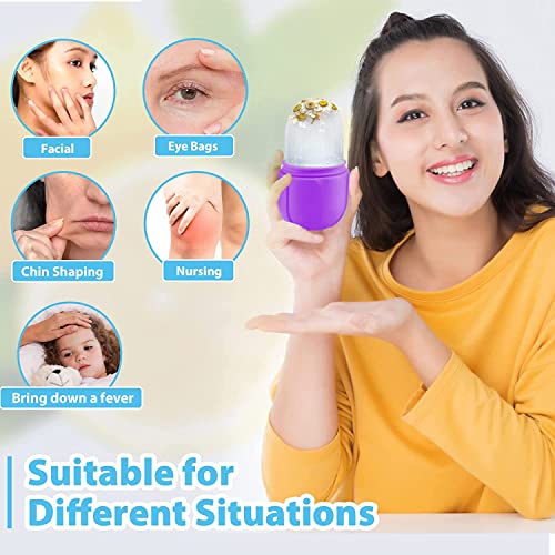 Ice Roller For Face Silicone Ice Face Roller Skin Care Facial Ice Roller Icin...