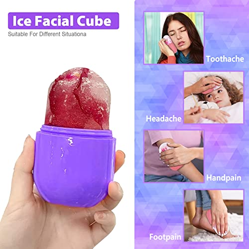 Ice Roller For Face Silicone Ice Face Roller Skin Care Facial Ice Roller Icin...