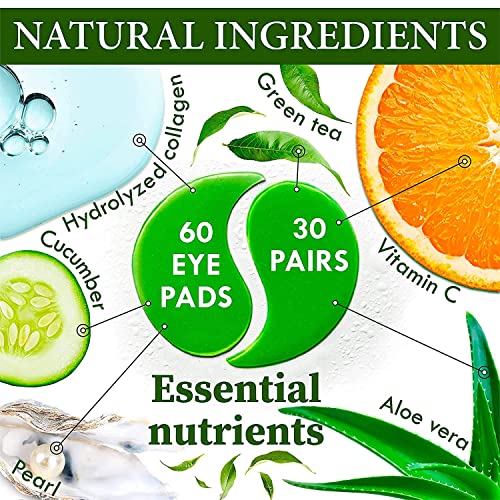 Under Eye Mask for Puffy Eyes, Dark Circles, Eye Bags, Wrinkles, Puffiness wi...