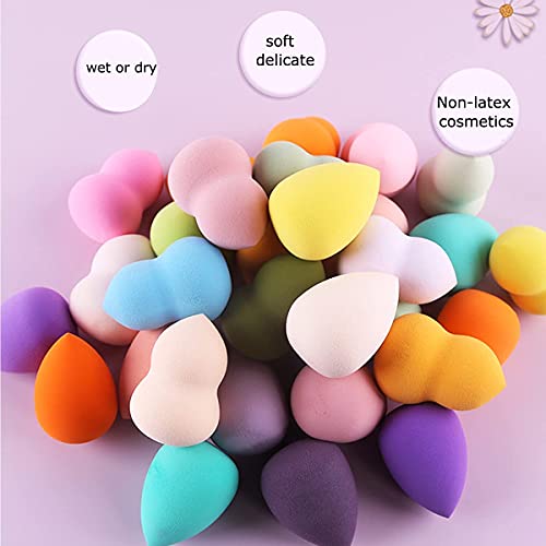 6 Pack Makeup Sponge Blender Set,Multi-colored Multi-shaped Soft Foundation B...