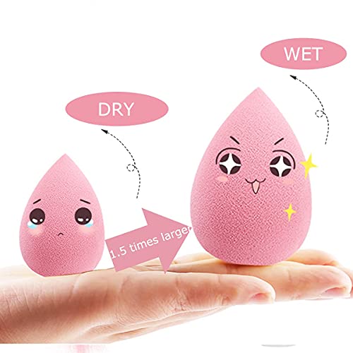 6 Pack Makeup Sponge Blender Set,Multi-colored Multi-shaped Soft Foundation B...