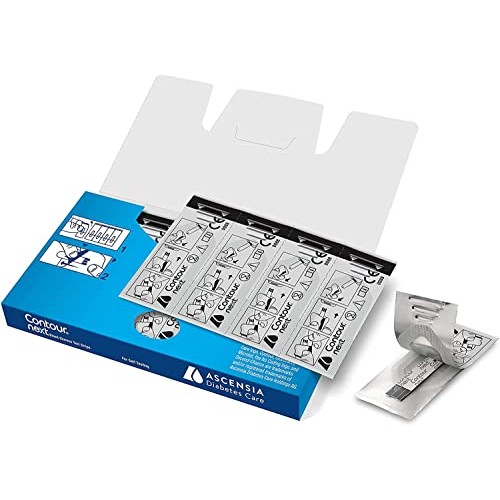 Ascensia Contour Next On The Go Blood Glucose Test Strips, 15 Count