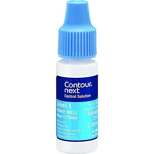 CONTOUR NEXT Control Solution for Glucose Test Meter, Level 1, 2.5mL Bottle