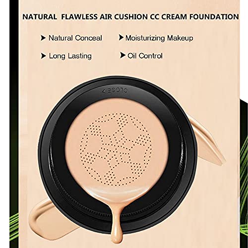 Mushroom Head Air Cushion CC Cream Foundation, Moisturizing BB Cream Nude Lon...