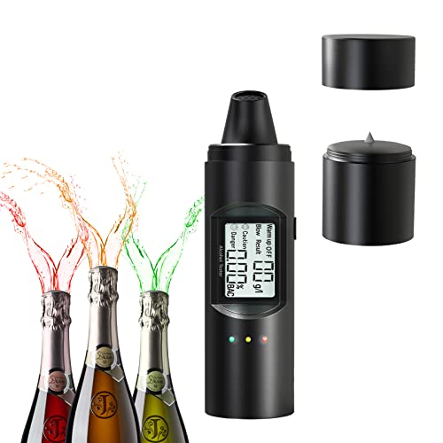 Breathalyzer Breath Alcohol Tester, Portable Rechargeable Personal BAC Tester...