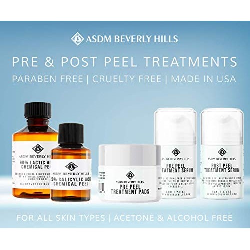 ASDM Beverly Hills Pre Peel Treatment Face Serum 2oz 60ml, Medical Strength A...