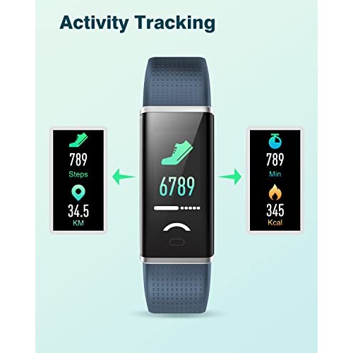 Fitness Tracker IP68 Waterproof, ASIAMENG Fitness Watch with Heart Rate Sleep...