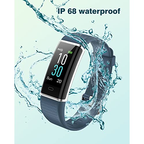Fitness Tracker IP68 Waterproof, ASIAMENG Fitness Watch with Heart Rate Sleep...