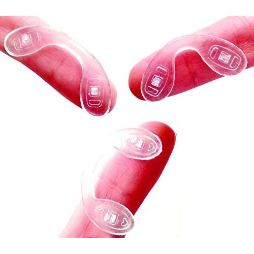 ASKANA Nosepads U Shaped Strap Bridge Screw in Silicone Nose Pads Eyewear Acc...