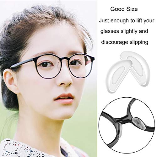Eyeglass Nose Pads, Adhesive Anti-Slip Nose Pads, Soft Silicone Nose Pad Cush...