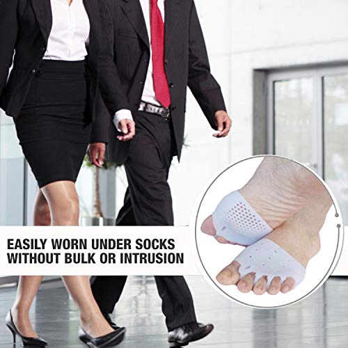 Gel Metatarsal Cushion Pads, Toe Separators Bunion Splint Pads for Hallux Val...