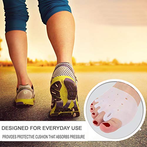 Gel Metatarsal Cushion Pads, Toe Separators Bunion Splint Pads for Hallux Val...