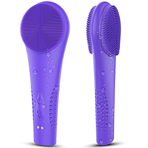ASNME Face Cleansing Brush with 2 Silicone Sides- Waterproof Face Scrubber fo...