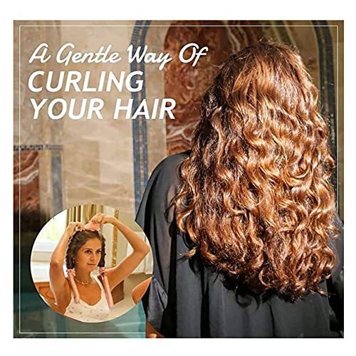 Heatless Curling Rod Headband, No Heat Curls Silk Ribbon for Wave Formers Hai...