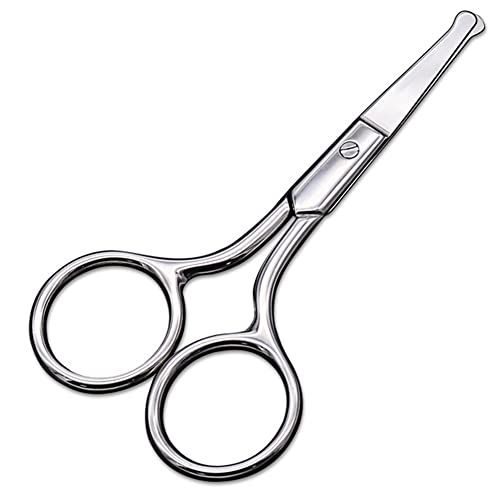 Nose Hair Scissors,eyebrow Scissors , Stainless Steel Small Scissors Round Ti...