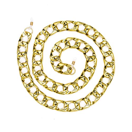 Asooll Gold Eyeglass Chain Metal Sunglass Necklace Holder Strap Fashion Eyewe...