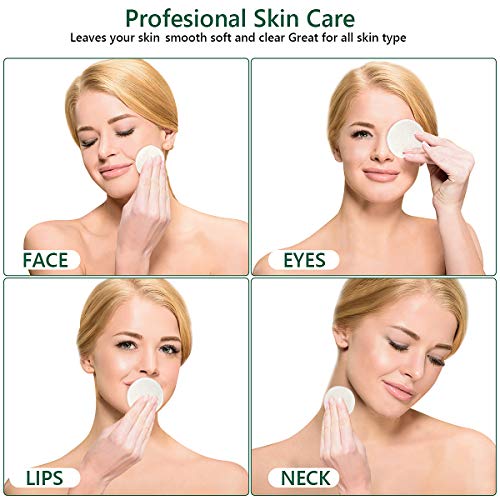 20 Packs Organic Reusable Makeup Remover Pads, Washable Eco-friendly Natural ...