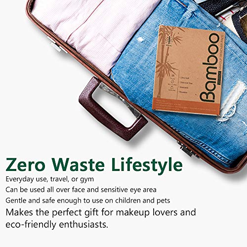 20 Packs Organic Reusable Makeup Remover Pads, Washable Eco-friendly Natural ...