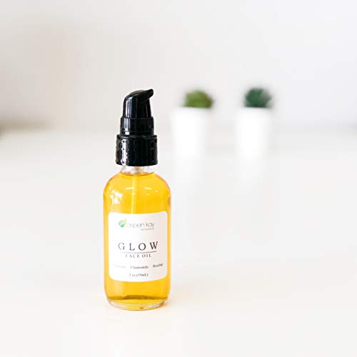 Glow - Turmeric & Rosehip Face Oil, Natural & Organic Face Moisturizer with T...