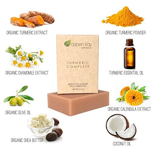 Turmeric Soap - Made with Natural and Organic Ingredients. Gentle Soap. 4.5oz...