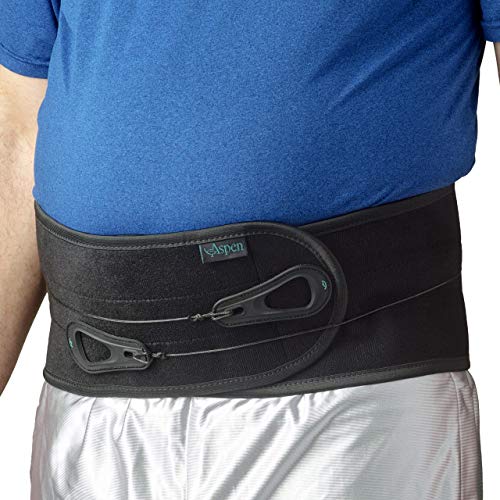 Aspen Lumbar Support Back Brace, Patented Pulley System for Targeted Compress...