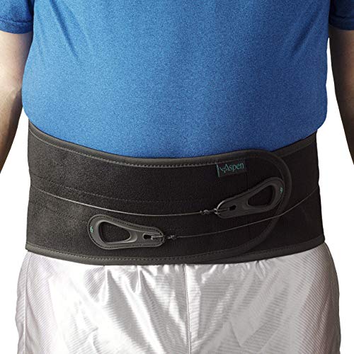 Aspen Lumbar Support Back Brace, Patented Pulley System for Targeted Compress...