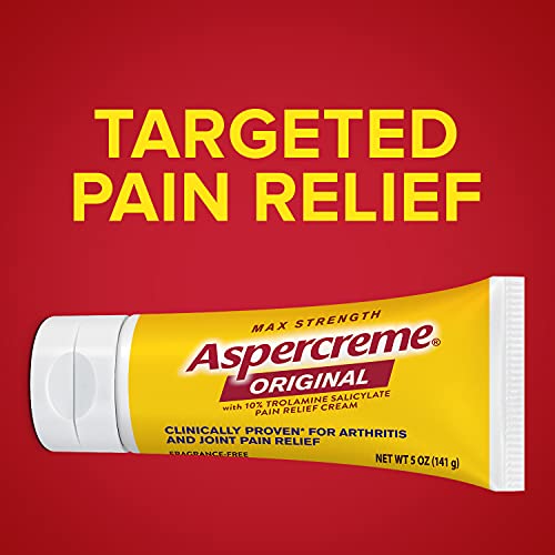 Aspercreme Maximum Strength Pain Relief Cream with Aloe, 5 oz, for Arthritis,...