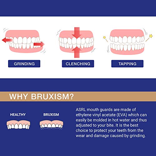 ASRL Mouth Guard for Clenching Teeth at Night, Night Guards for Teeth Grindin...