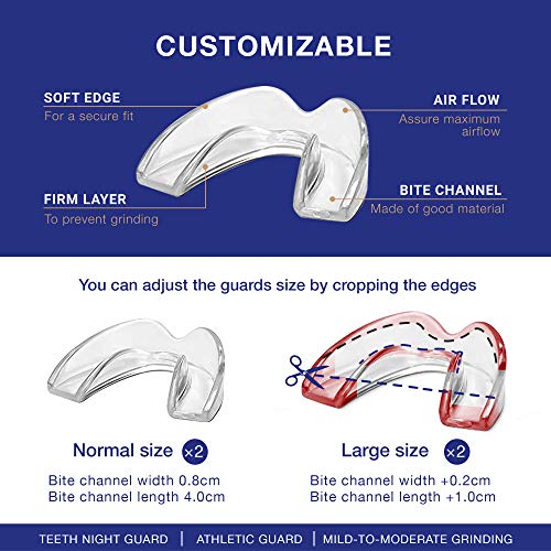 ASRL Mouth Guard for Clenching Teeth at Night, Night Guards for Teeth Grindin...