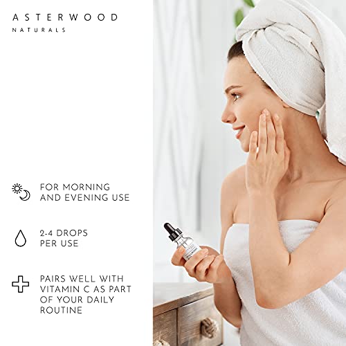 Asterwood Naturals Pure Hyaluronic Acid Serum for Face; Plumping Anti-Aging F...