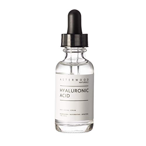 Asterwood Naturals Pure Hyaluronic Acid Serum for Face; Plumping Anti-Aging F...