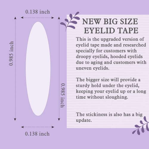 Asther Eyelid Tape, Eyelid Tape for Droopy Eyes, Eyelid Lifter Strips, Hooded...