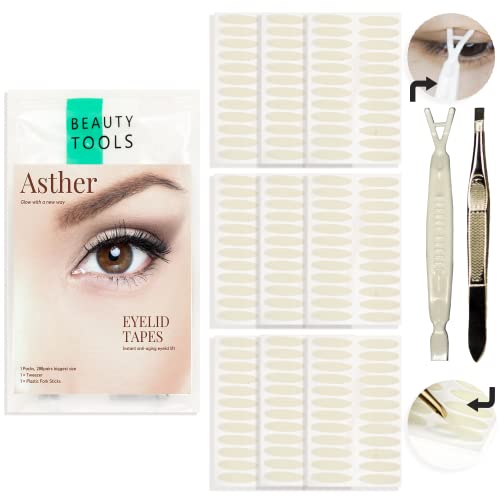Asther Eyelid Tape, Eyelid Tape for Droopy Eyes, Eyelid Lifter Strips, Hooded...