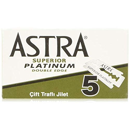 Astra Platinum Double Edge Safety Razor Blades ,100 Count (Pack of 1)