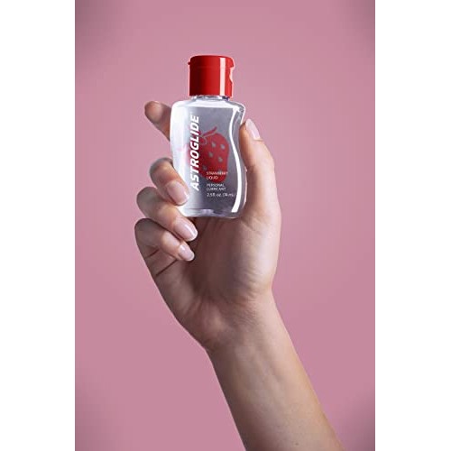 Astroglide Strawberry Liquid, Water Based Personal Lubricant, 2.5 oz.