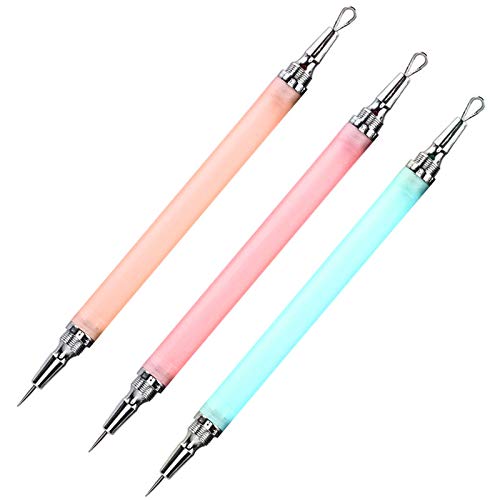 1Pcs Stainless Steel Pimples Blackhead Pins with Double Hidden Needle Steel R...
