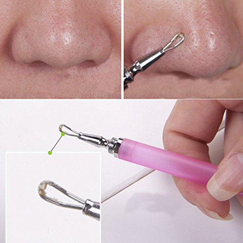1Pcs Stainless Steel Pimples Blackhead Pins with Double Hidden Needle Steel R...