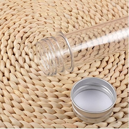 6PCS 100ML 3.4oz Clear Plastic Empty Refillable Test Tube Bottle Sample Cosme...