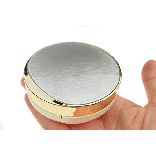 ASTRQLE 15ml 0.5oz Empty Luxurious Golden Portable Make-up Powder Container A...