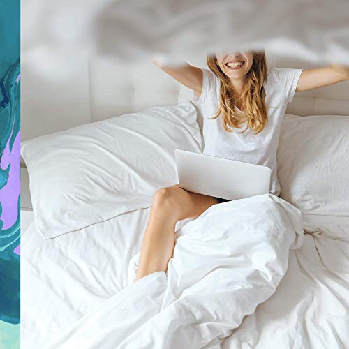 ASUTRA Silk Eye Pillow for Sleep, Purple | Filled w/Lavender & Flax Seeds | W...