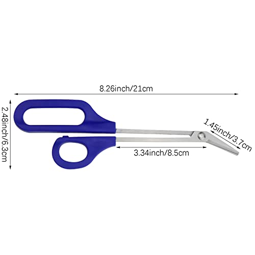 2 PACK Long Handle Toenail Clippers Scissors for Seniors,Toe Nail Cuticle Sci...