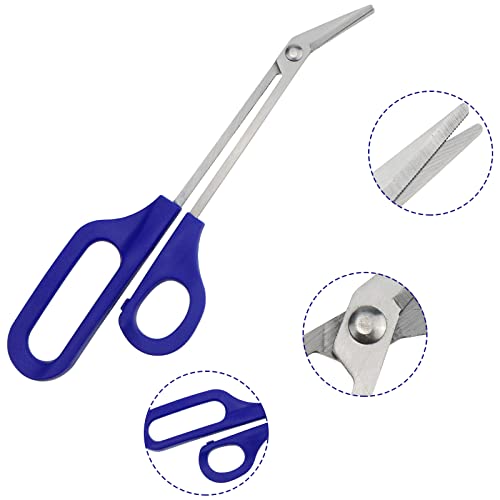 2 PACK Long Handle Toenail Clippers Scissors for Seniors,Toe Nail Cuticle Sci...