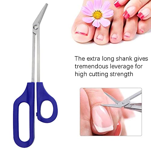 2 PACK Long Handle Toenail Clippers Scissors for Seniors,Toe Nail Cuticle Sci...
