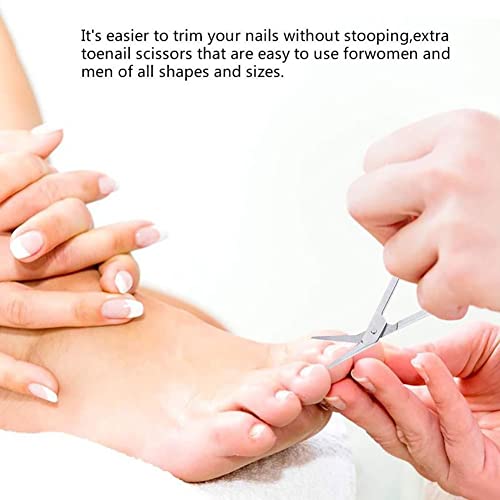 2 PACK Long Handle Toenail Clippers Scissors for Seniors,Toe Nail Cuticle Sci...