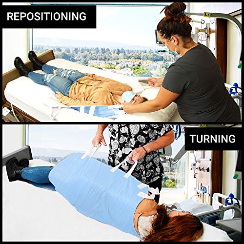 Atcha Ba Waterproof Positioning Bed Pad with 6 Handles, Reusable Incontinence...