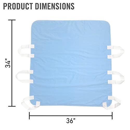 Atcha Ba Waterproof Positioning Bed Pad with 6 Handles, Reusable Incontinence...