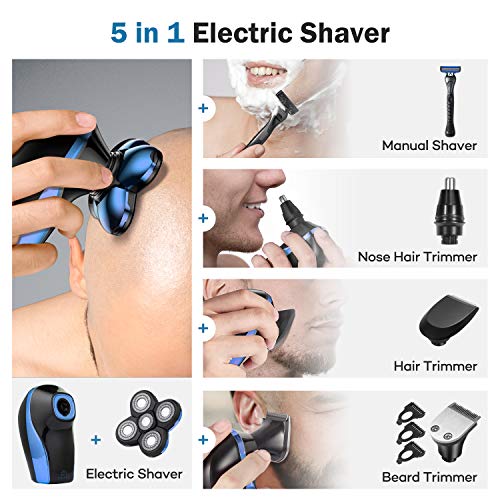 ATEEN Head Shaver, Wet & Dry Electric Razor for a Perfect Bald Look, 5D Float...