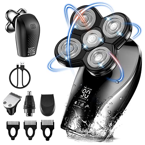 ATEEN Head Shaver, Wet & Dry Electric Razor for a Perfect Bald Look, 5D Float...