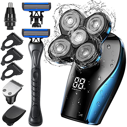 ATEEN Head Shaver, Wet & Dry Electric Razor for a Perfect Bald Look, 5D Float...