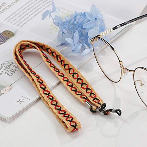 Atezch Eyeglass Chains,Adjustable Safety Eyewear Retainer Universal Sports Fi...